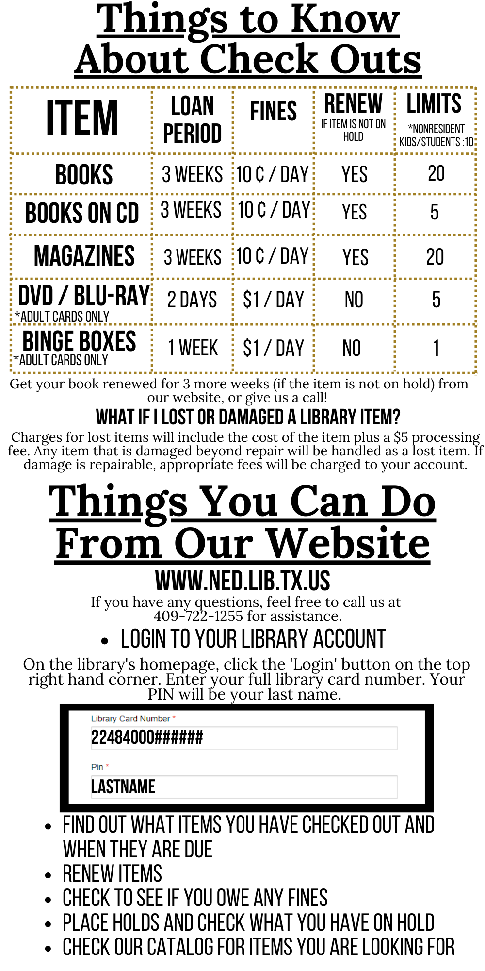 Welcome to Nederland Library