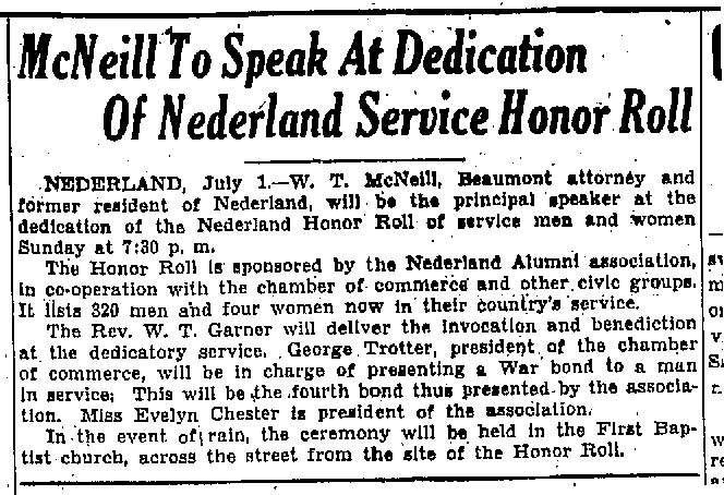 Port Arthur News, July 1, 1943